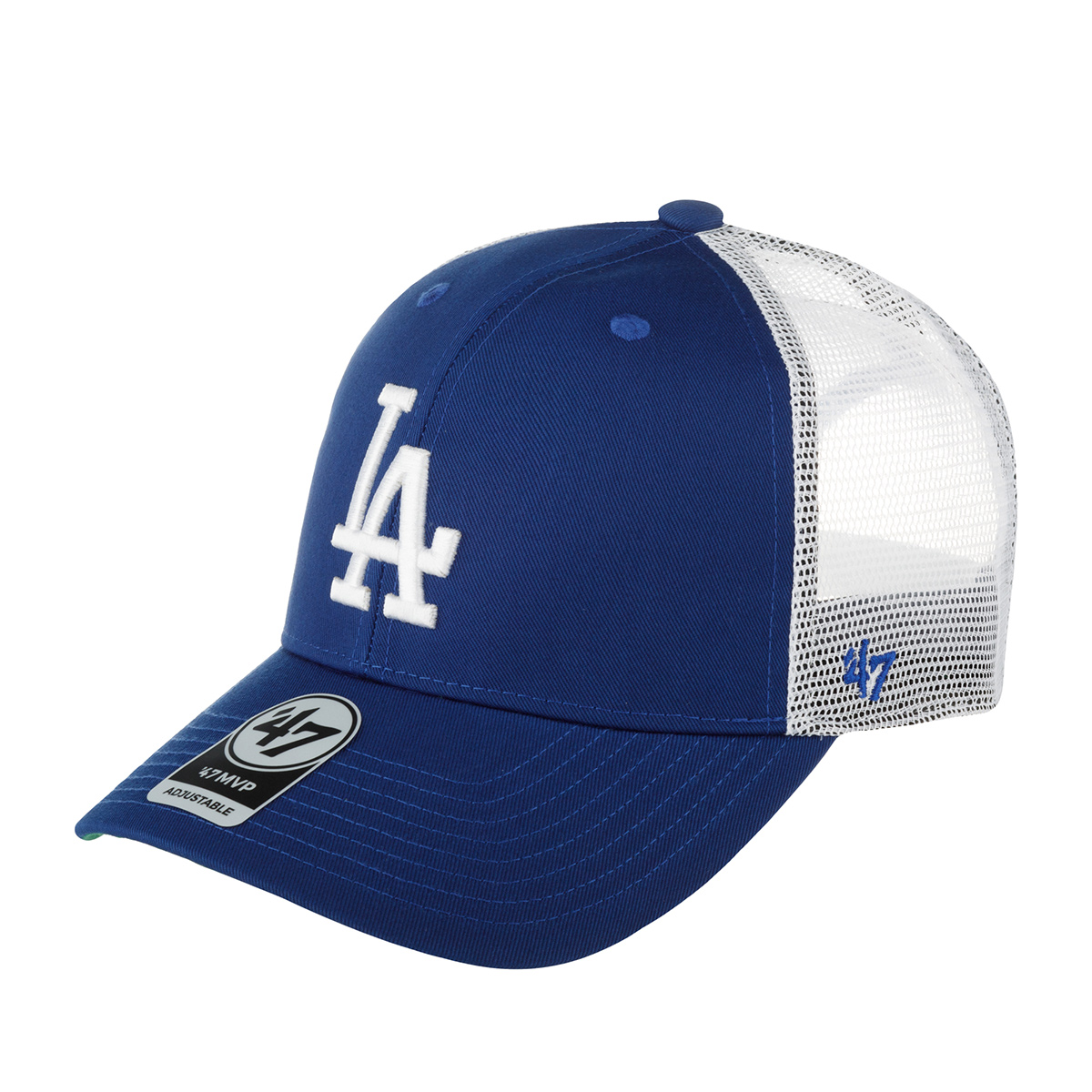 Бейсболка унисекс 47 BRAND B-BRANS12CTP-RYA Los Angeles Dodgers MLB синяя, one size