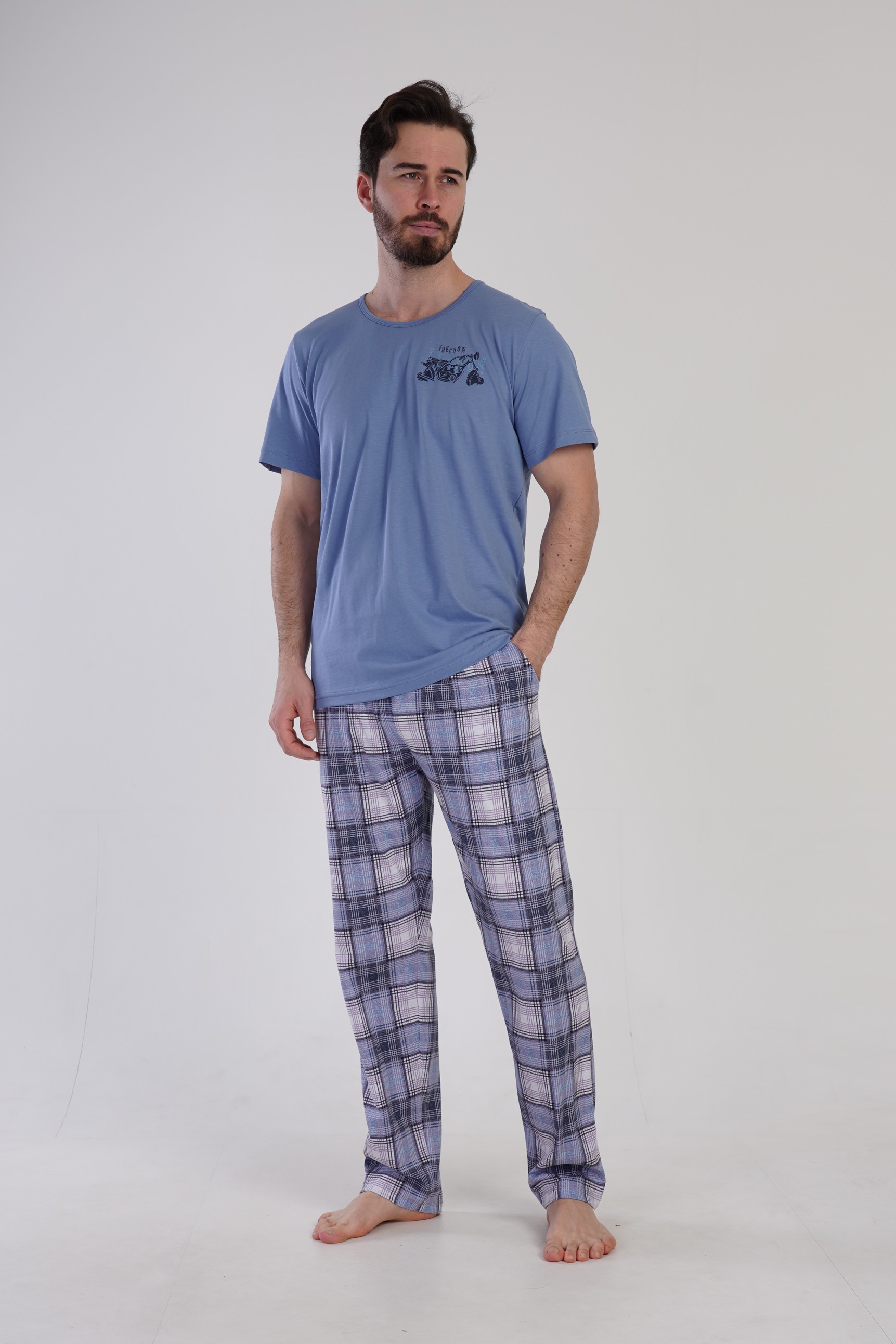 

Комплект домашний мужской VIENETTA MAN 311158_2 голубой 2XL, 311158_2