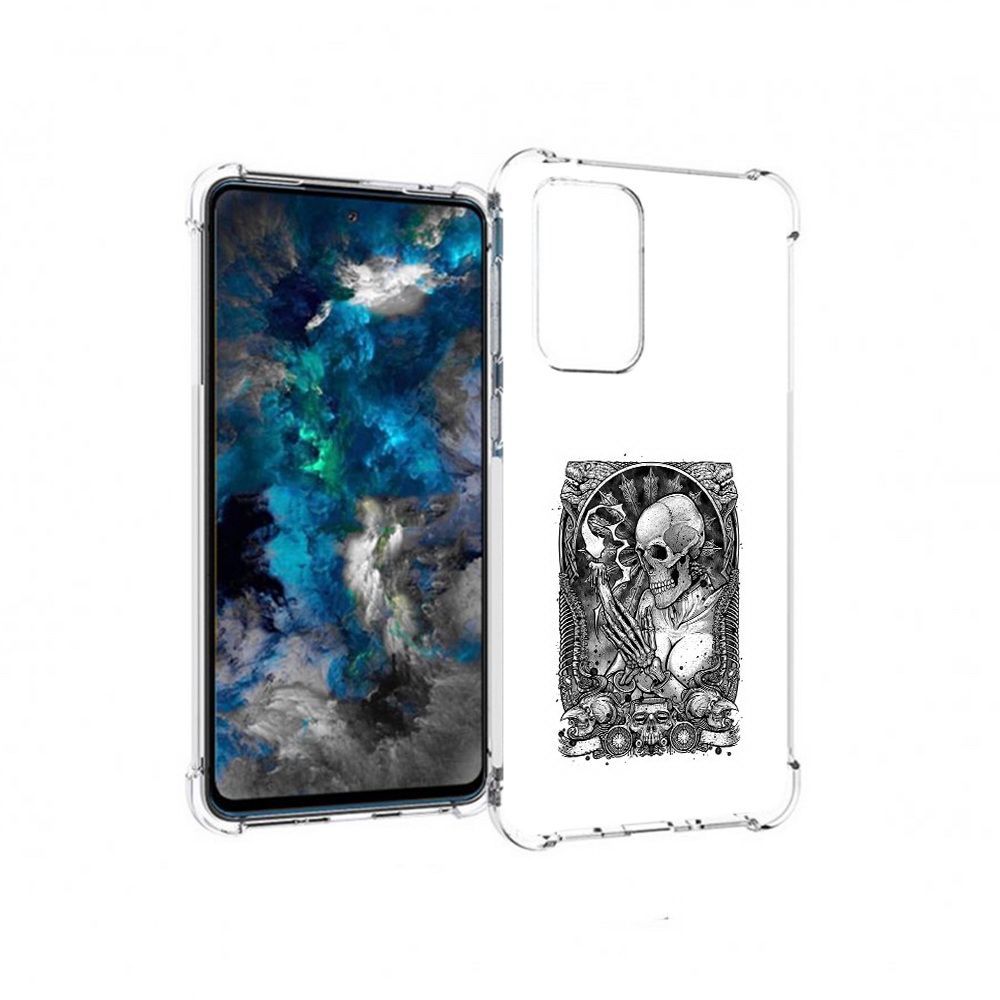 

Чехол MyPads Tocco для Samsung Galaxy A33 5G девушка скелет, Прозрачный, Tocco