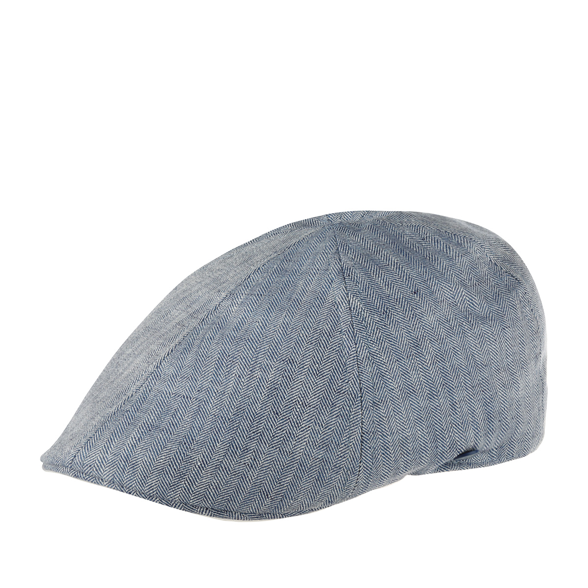 Кепка унисекс Hammaburg 6613503 DUCK CAP HERRINGBONE LINEN синяя/белая, р.57