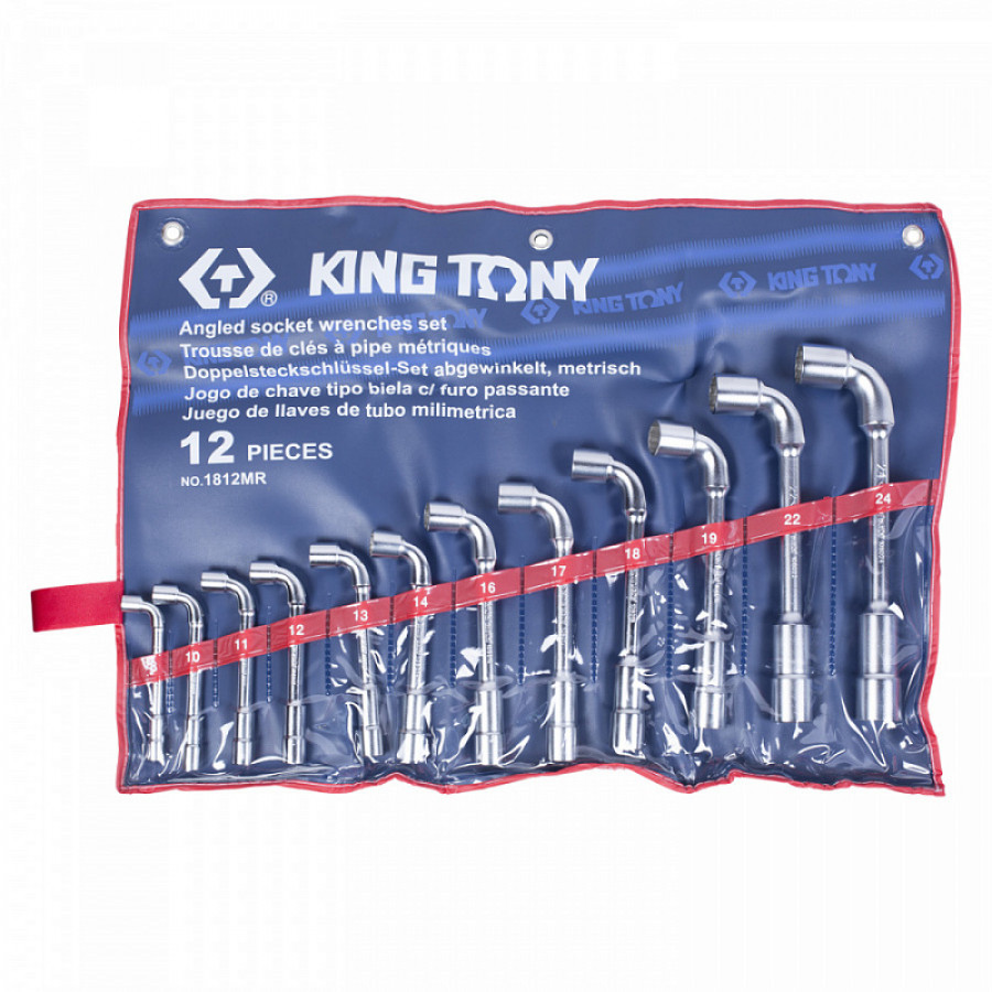 Набор KING TONY торцевых L-образных ключей, 8-24 мм, 12 предметов 1812MR