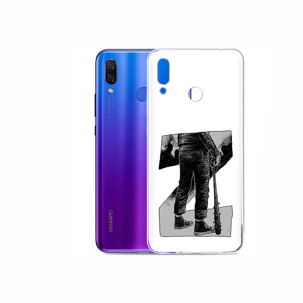 

Чехол MyPads Tocco для Honor Play воин черно белый, Tocco