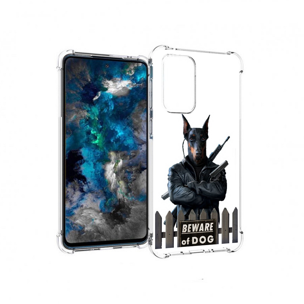 

Чехол MyPads Tocco для Samsung Galaxy A33 5G доберман, Прозрачный, Tocco