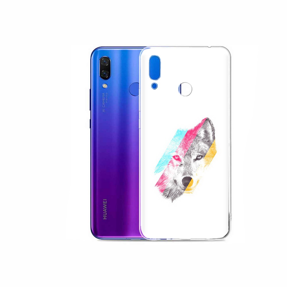 

Чехол MyPads Tocco для Honor Play волк градиент, Прозрачный, Tocco