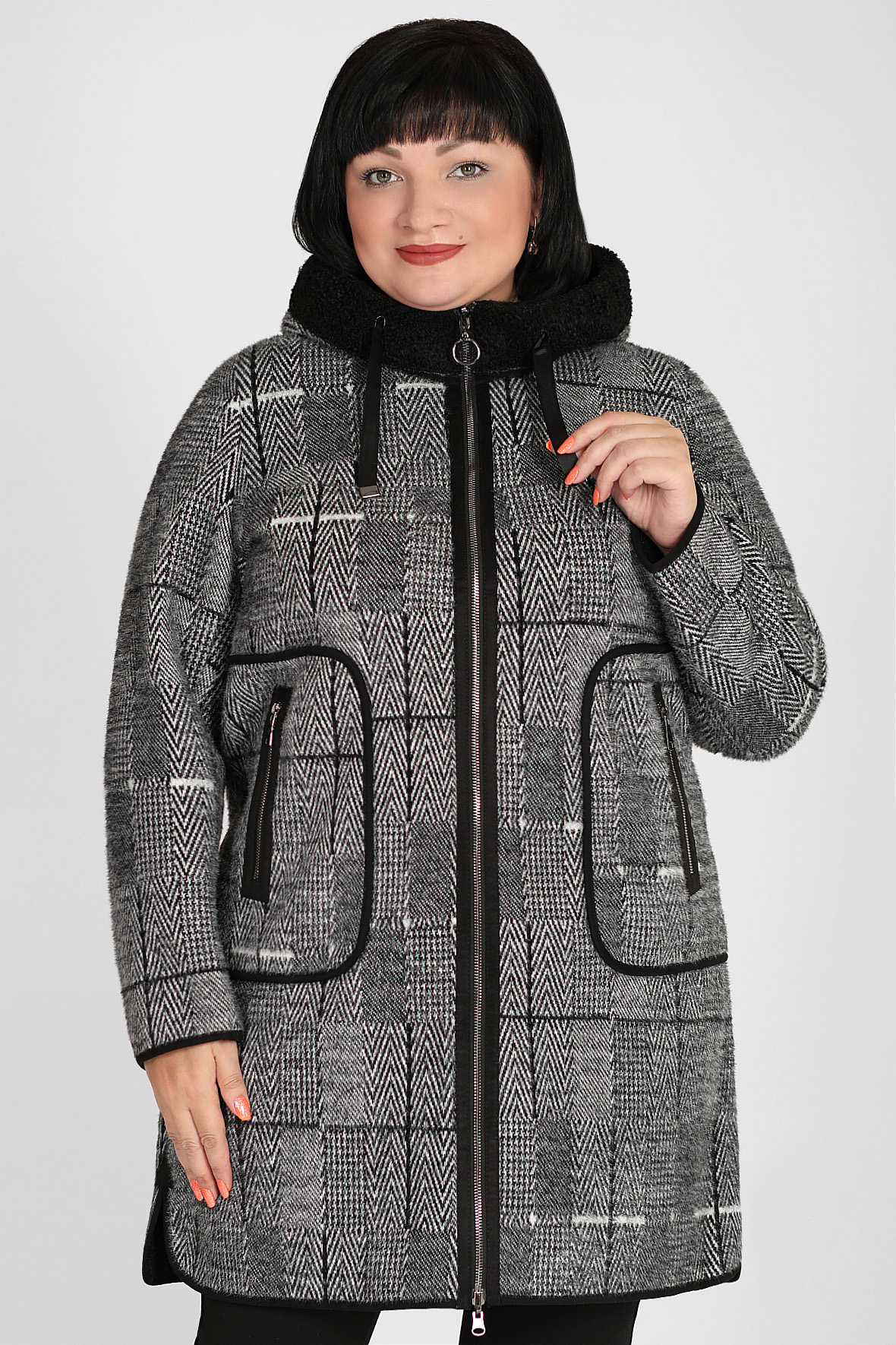 

Пальто женское AlmondShop 026 612.С2 серое 54 RU, 026 612.С2