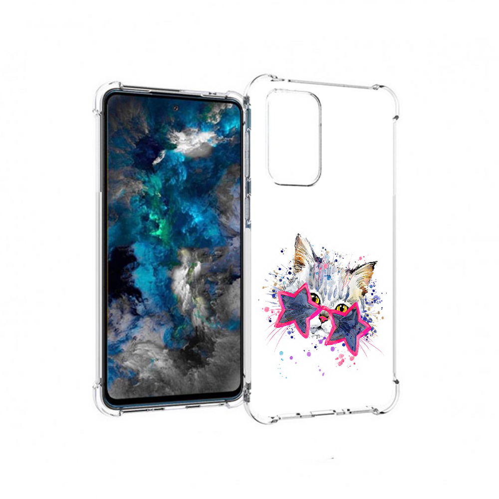 

Чехол MyPads Tocco для Samsung Galaxy A33 5G звездные очки, Прозрачный, Tocco