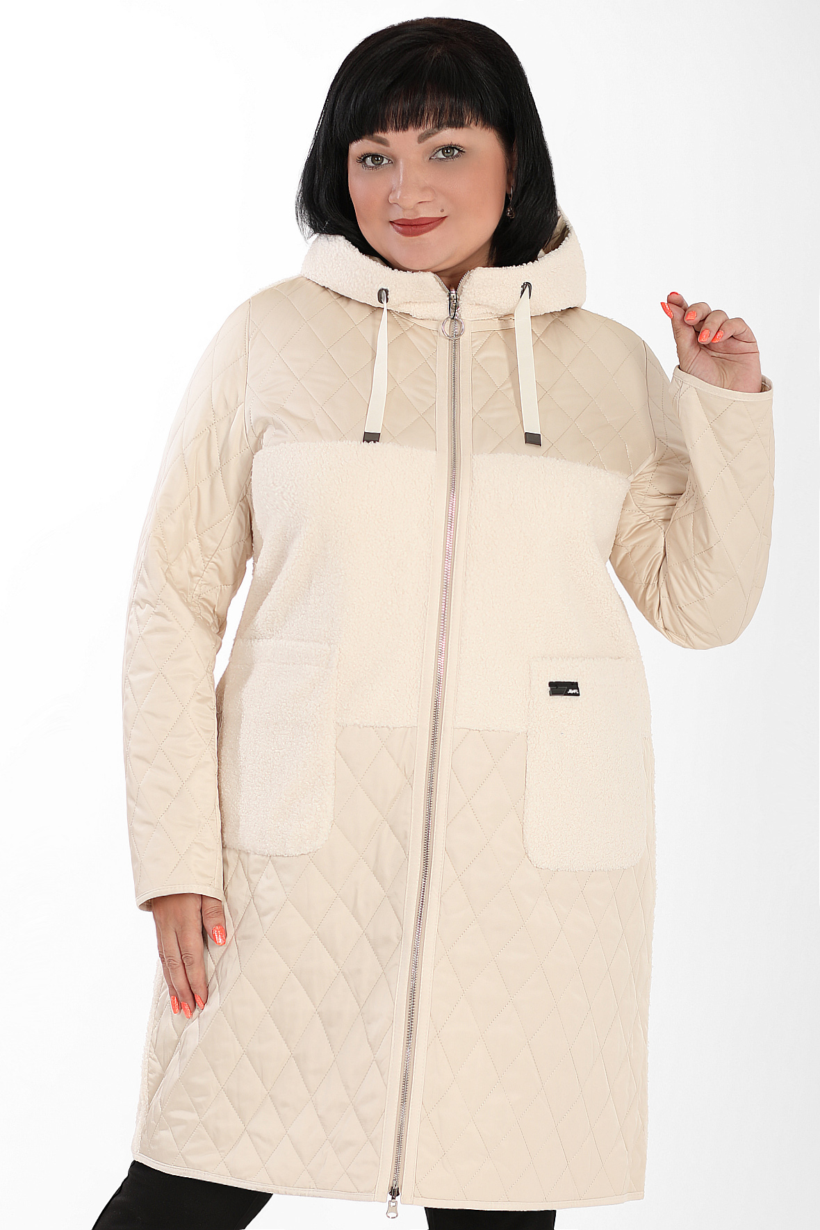 

Куртка женская AlmondShop 026 1725.С1 бежевая 56 RU, Бежевый, 026 1725.С1