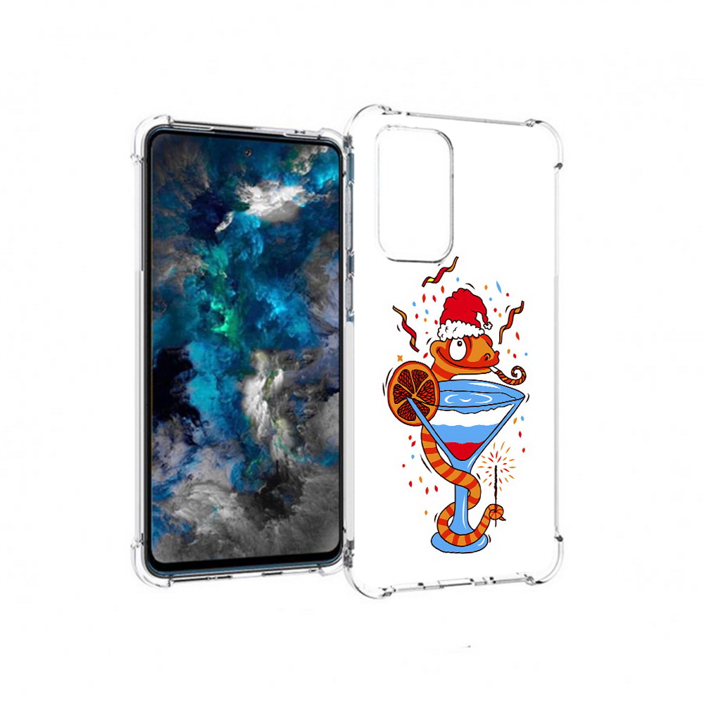 

Чехол MyPads Tocco для Samsung Galaxy A33 5G змейка, Прозрачный, Tocco