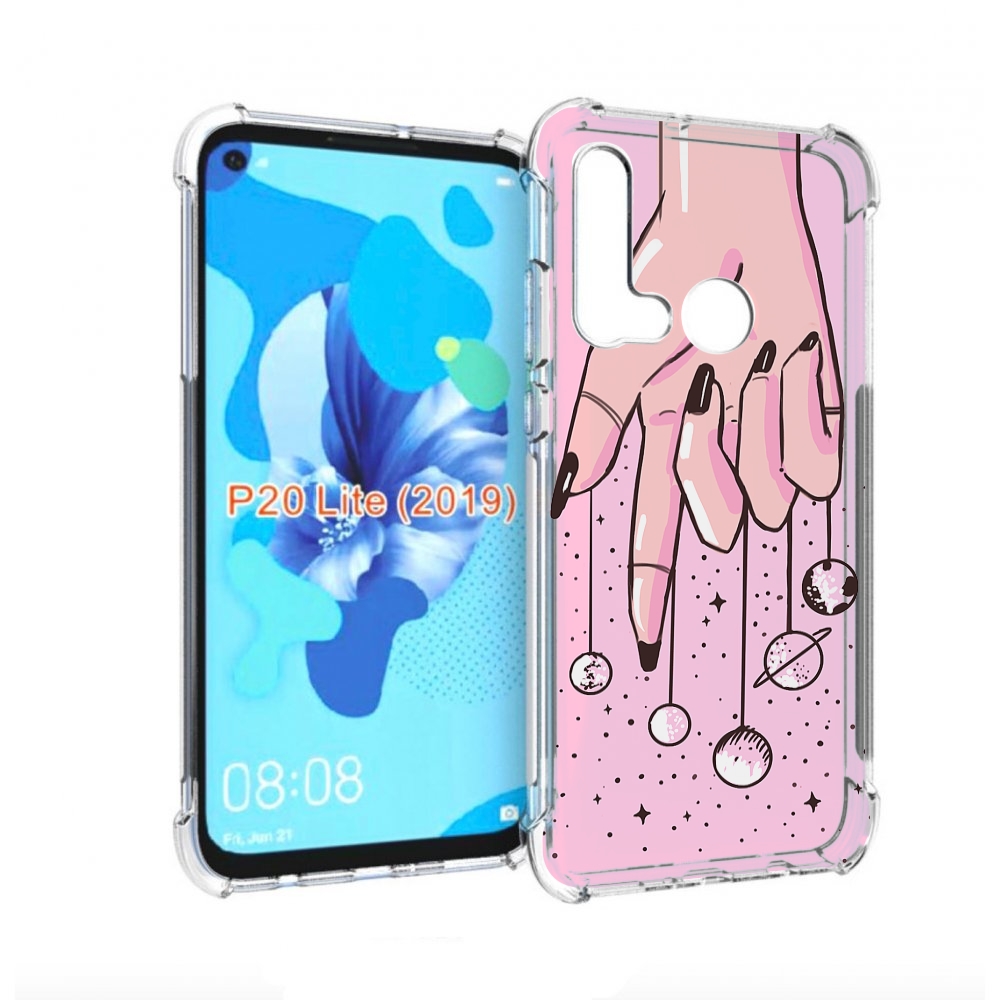 

Чехол бампер MyPads планеты-на-пальцах для Huawei P20 Lite (2019, Прозрачный, Tocco
