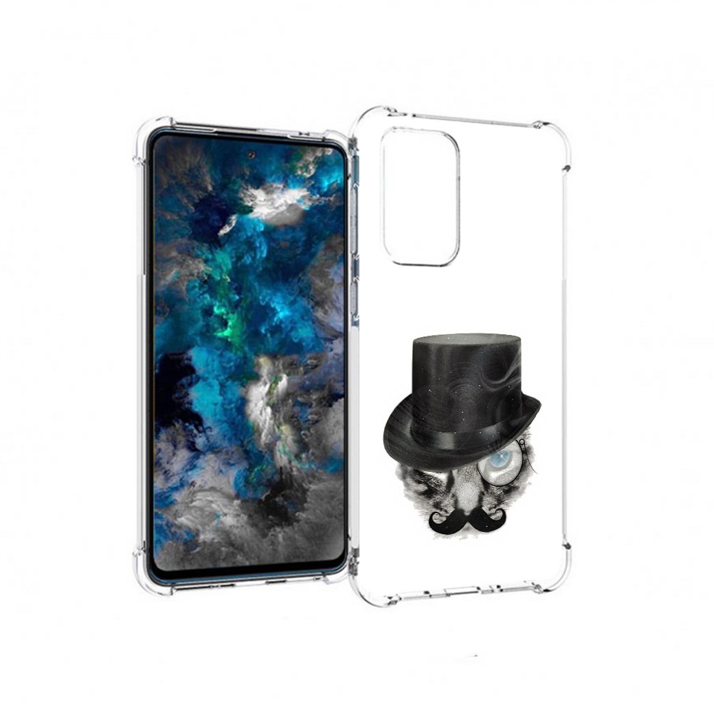 

Чехол MyPads Tocco для Samsung Galaxy A33 5G интелегентный кот, Прозрачный, Tocco