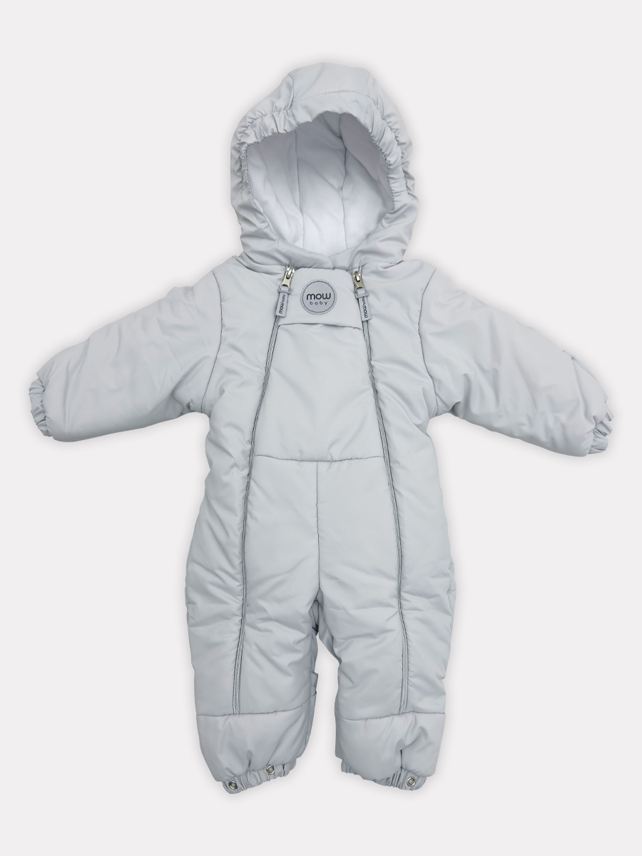 Комбинезон детский демисезонный MowBaby Frosty arctic grey 68р