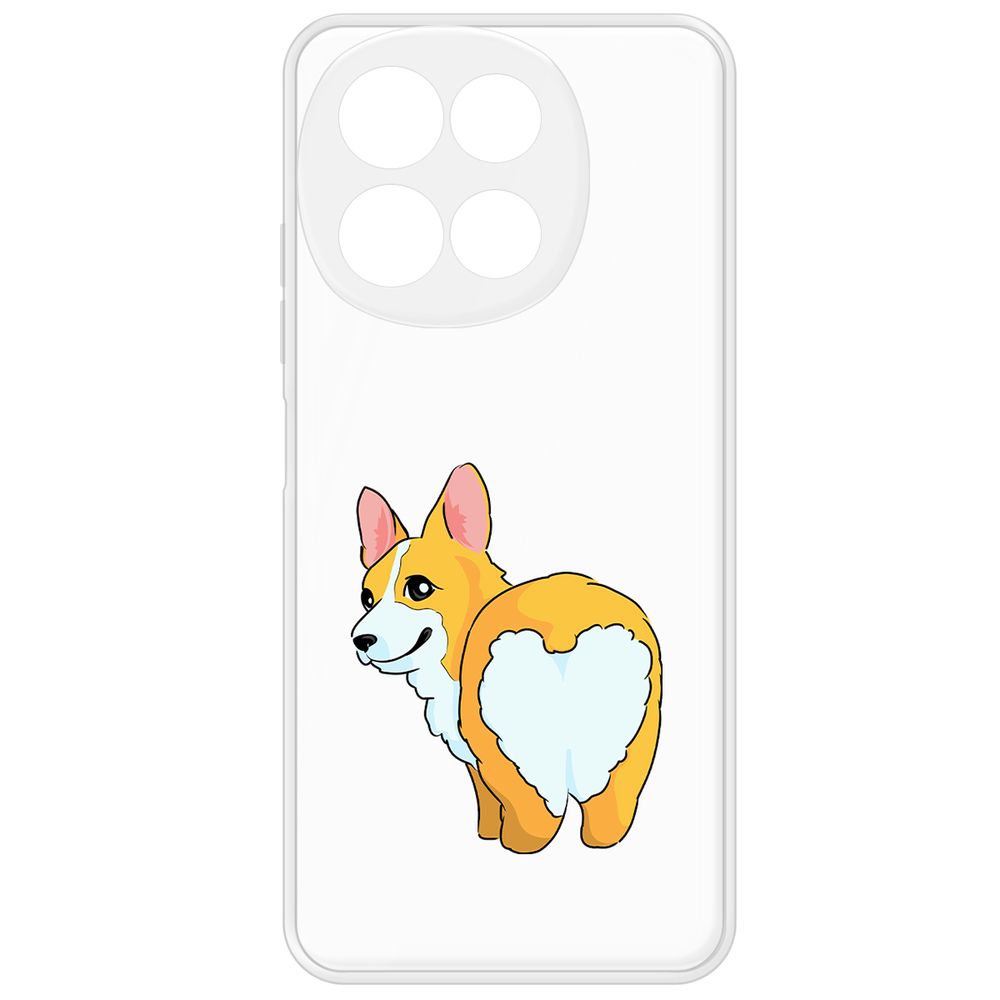

Чехол-накладка Krutoff Clear Case Рисованный корги вид 2 для TECNO Spark 30 5G, Прозрачный