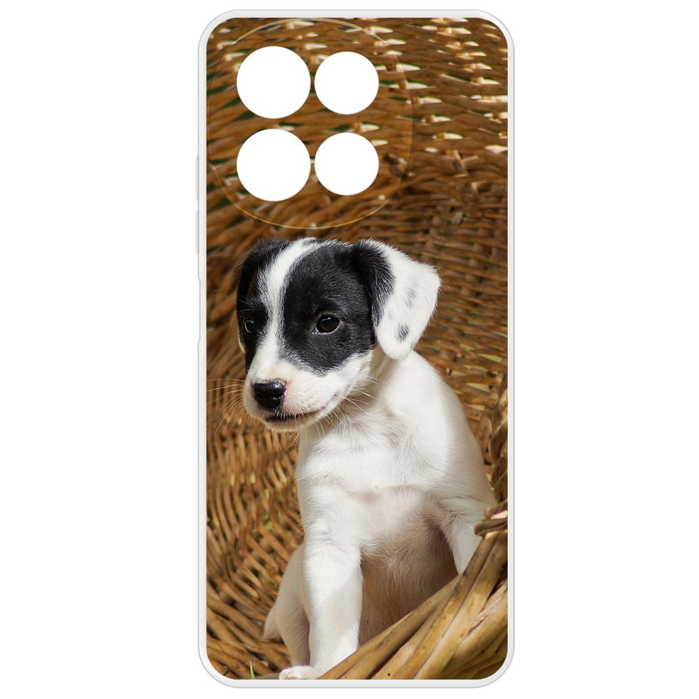

Чехол-накладка Krutoff Clear Case Щенок в корзине для TECNO Spark 30 5G, Прозрачный
