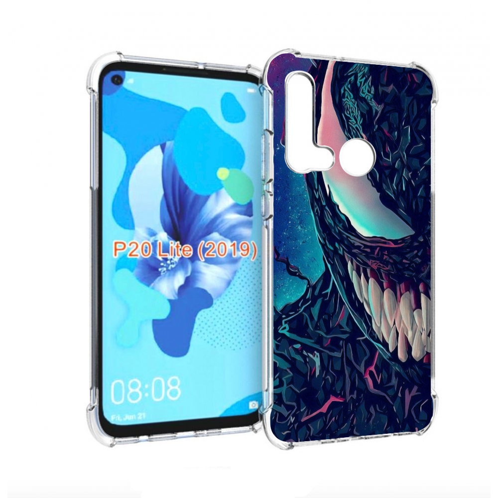 

Чехол бампер MyPads полу веном для Huawei P20 Lite (2019), Прозрачный, Tocco