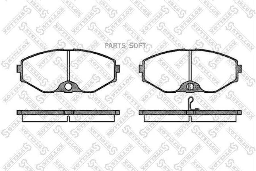 Тормозные колодки Stellox 386002BSX