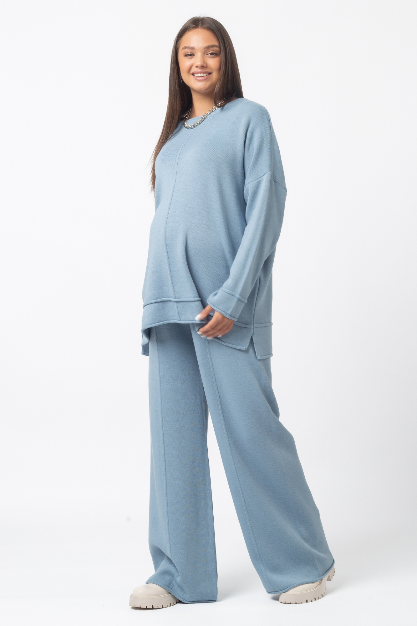 Костюм для беременных женский Magica bellezza 11-80924MB голубой L/XL