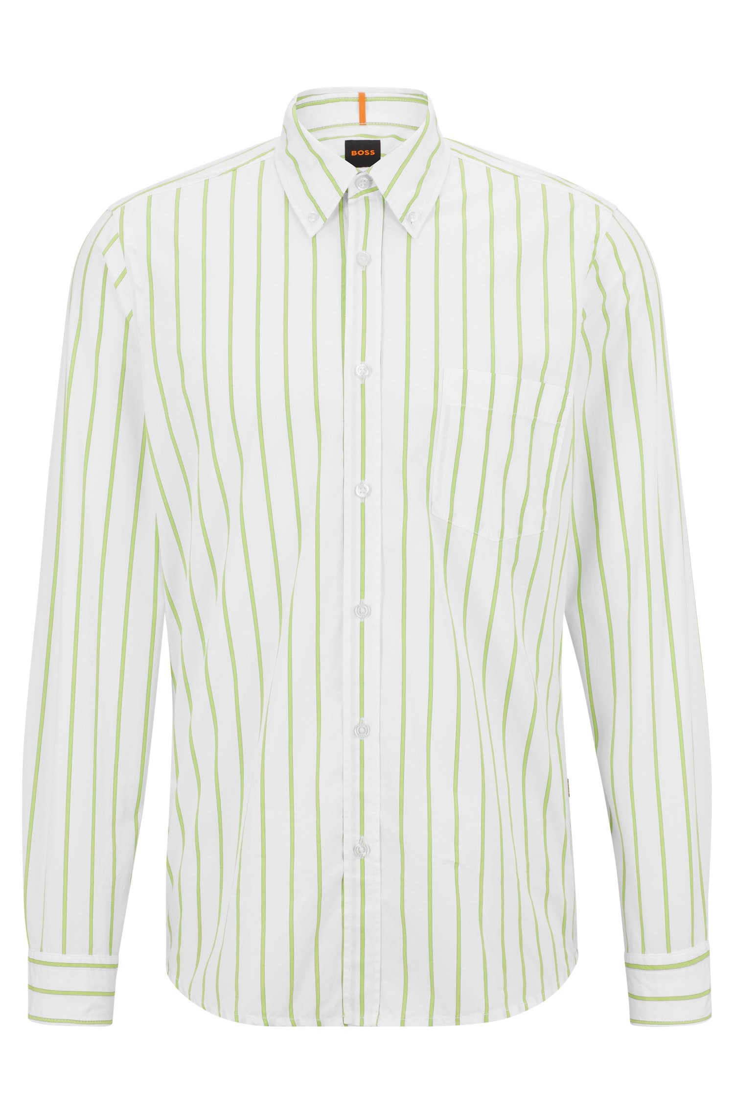 

Рубашка мужская BOSS 50488030 белая 50 RU, Белый, 50488030