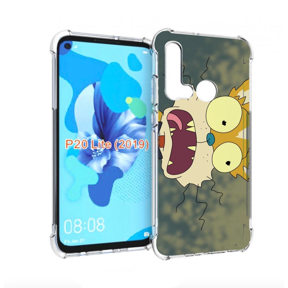 

Чехол бампер MyPads пугливый кот для Huawei P20 Lite (2019), Прозрачный, Tocco
