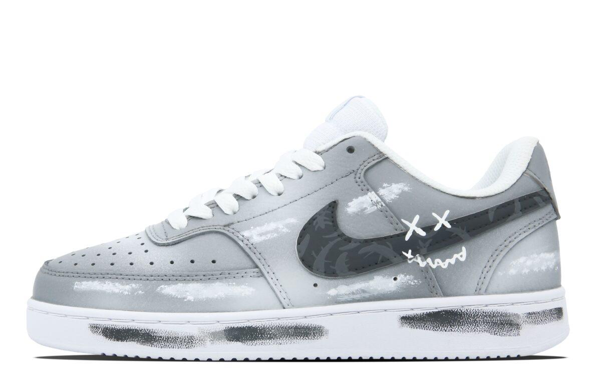 

Кеды унисекс Nike Court Vision 1 серые 42 EU, Серый, Court Vision 1