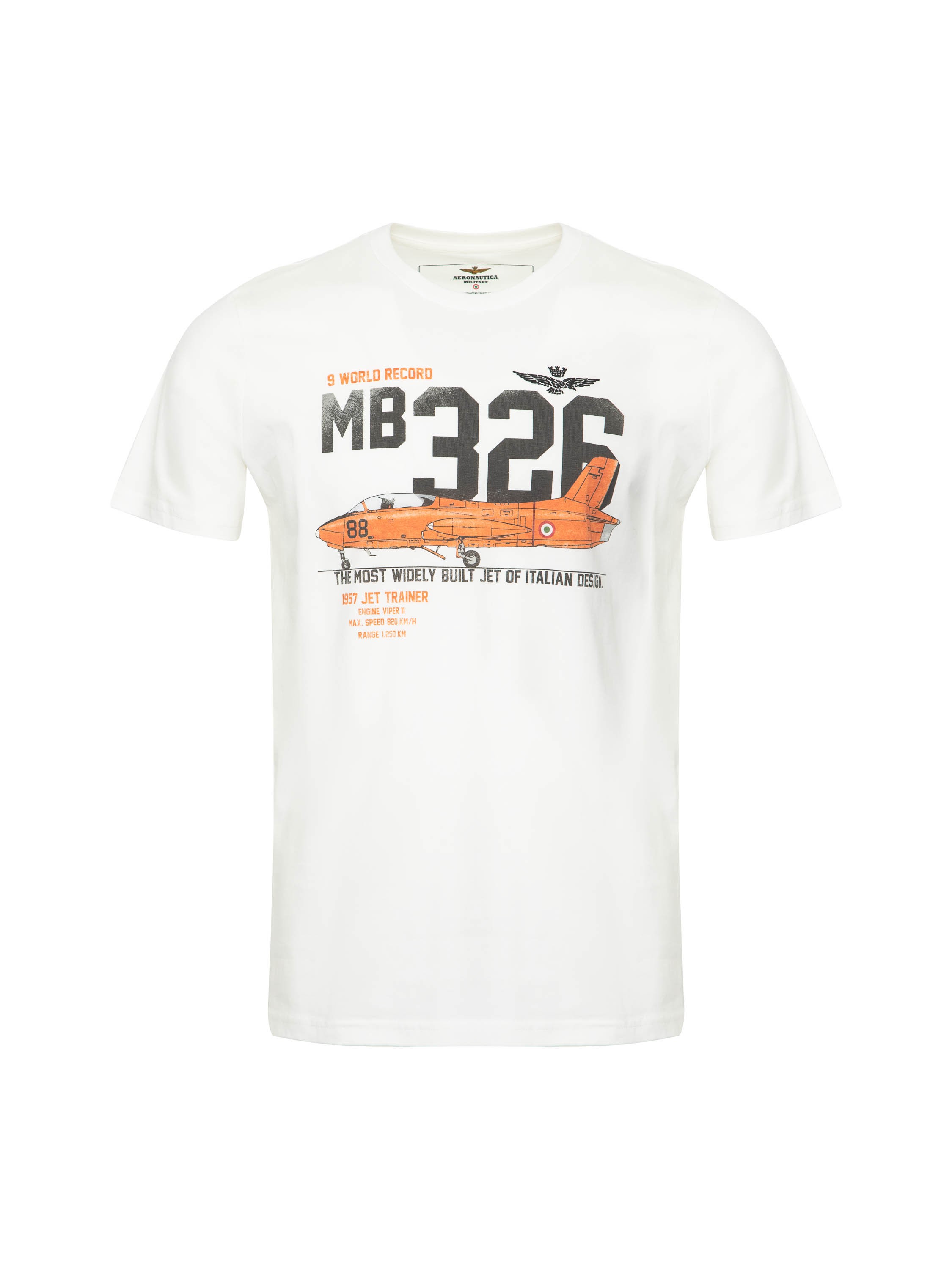 

Футболка мужская Aeronautica Militare TS2124J607 белая 50 RU, Белый, TS2124J607