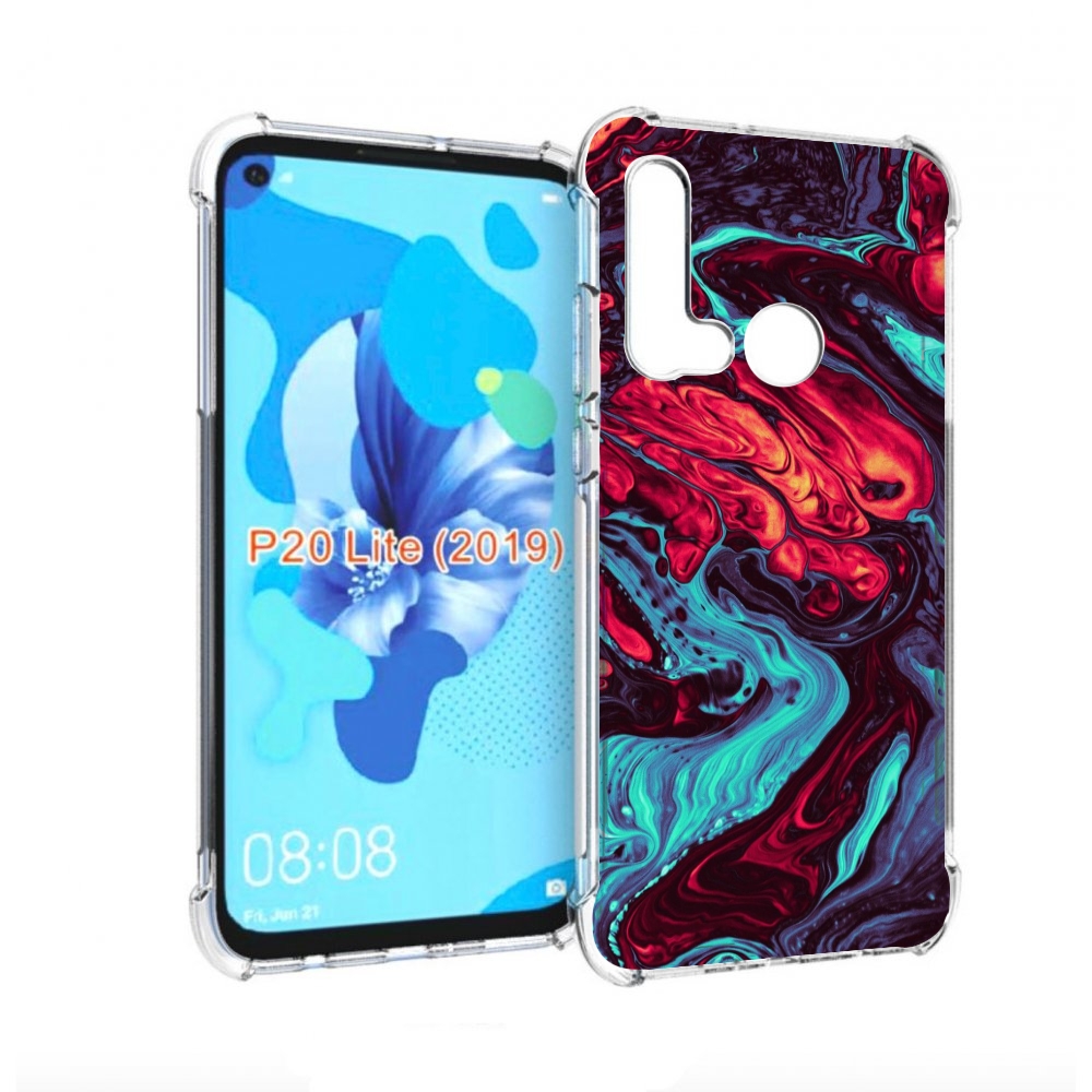 

Чехол бампер MyPads разбавленная краска для Huawei P20 Lite (201, Прозрачный, Tocco
