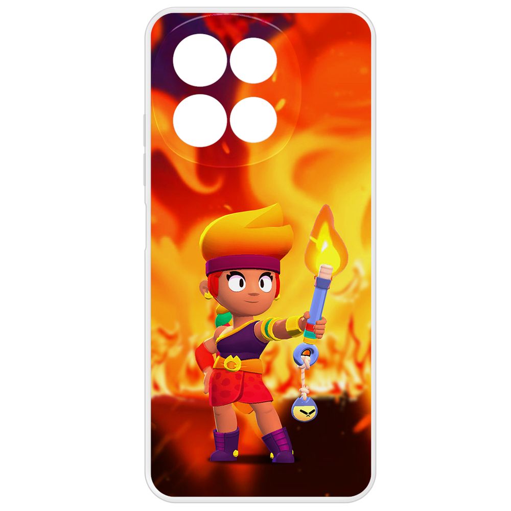 

Чехол-накладка Krutoff Clear Case Brawl Stars-Амбер для TECNO Spark 30 5G, Прозрачный