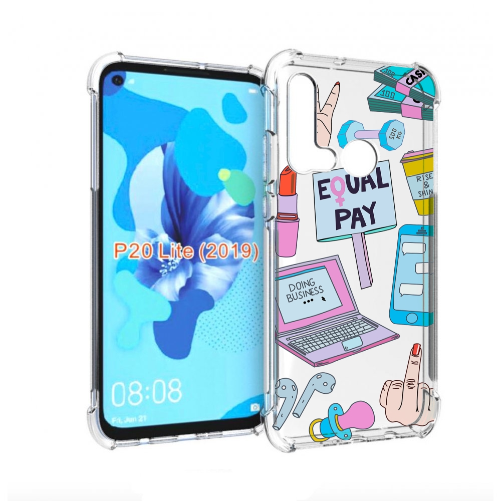

Чехол бампер MyPads разные-штучки для Huawei P20 Lite (2019), Прозрачный, Tocco