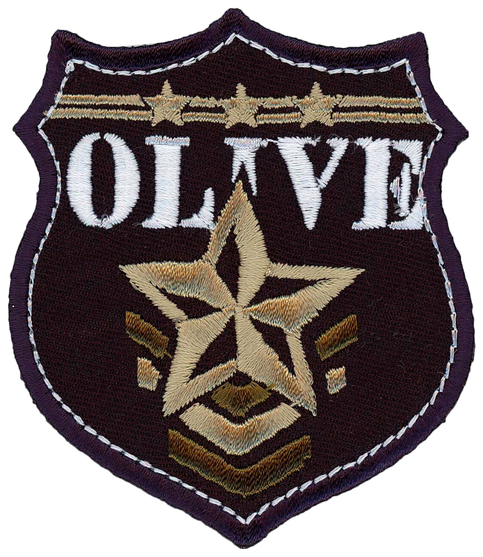 

35447/1SB Термоаппликация Olive цвет черный, Аппликации, бантики, термотрансфер