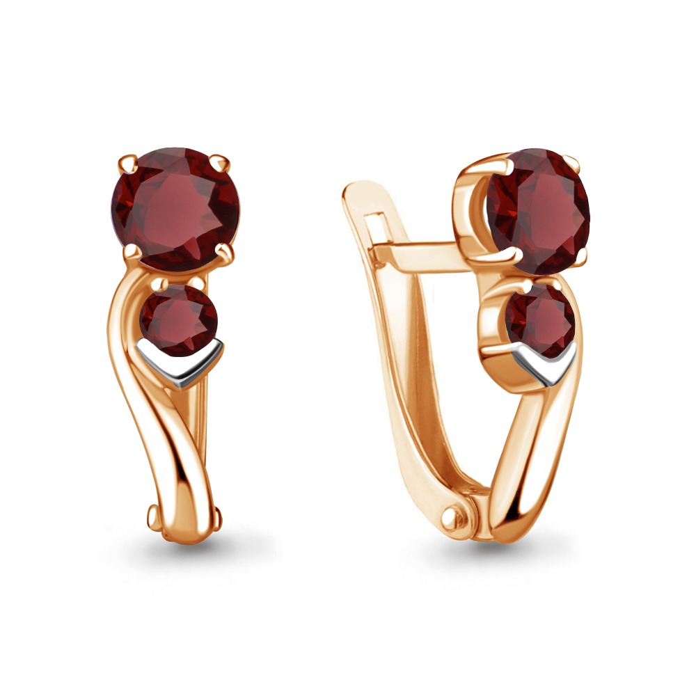 

Серьги из серебра с гранатом Aquamarine 4737703_925_з, 4737703_925_з