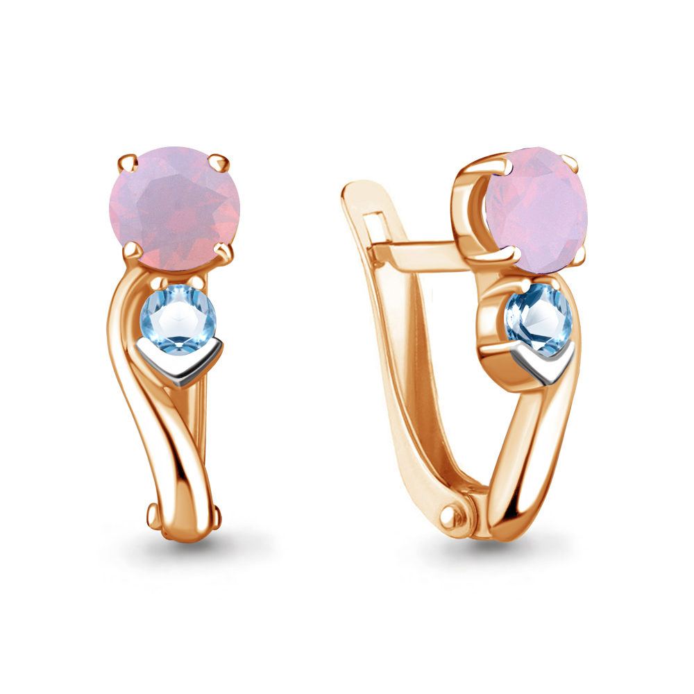 

Серьги из серебра с топазом Aquamarine 47377612_925_з, 47377612_925_з