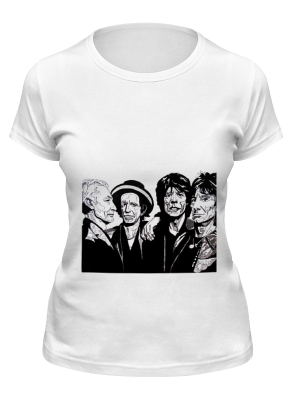 

Футболка женская Printio The rolling stone wear белая XL, Белый, The rolling stone wear