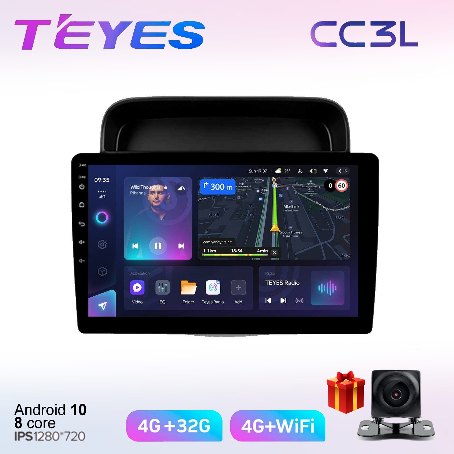 

Автомобильная магнитола Teyes cc3L7017151 штатная в штатное место, CC3L
