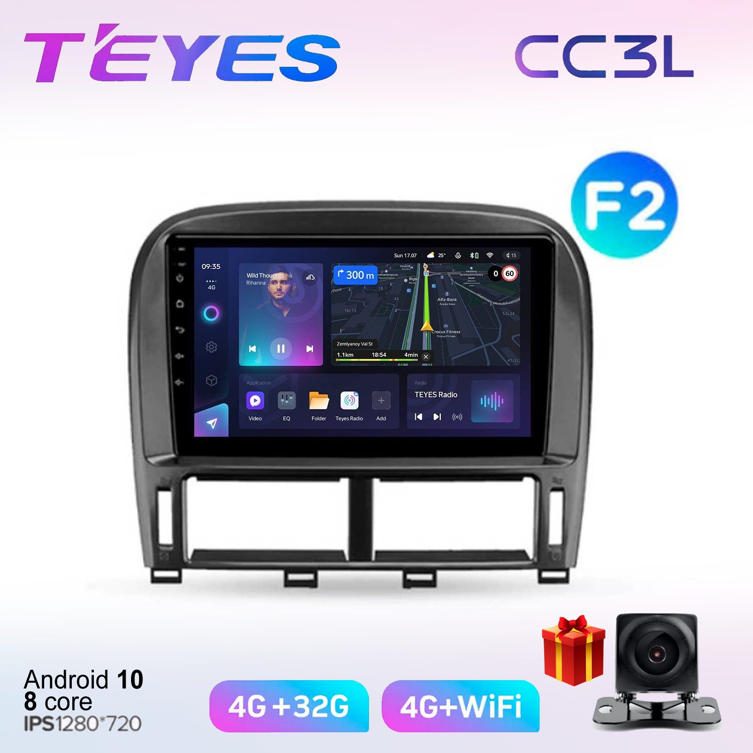 

Автомобильная магнитола Teyes cc3L7017891 штатная в штатное место, CC3L