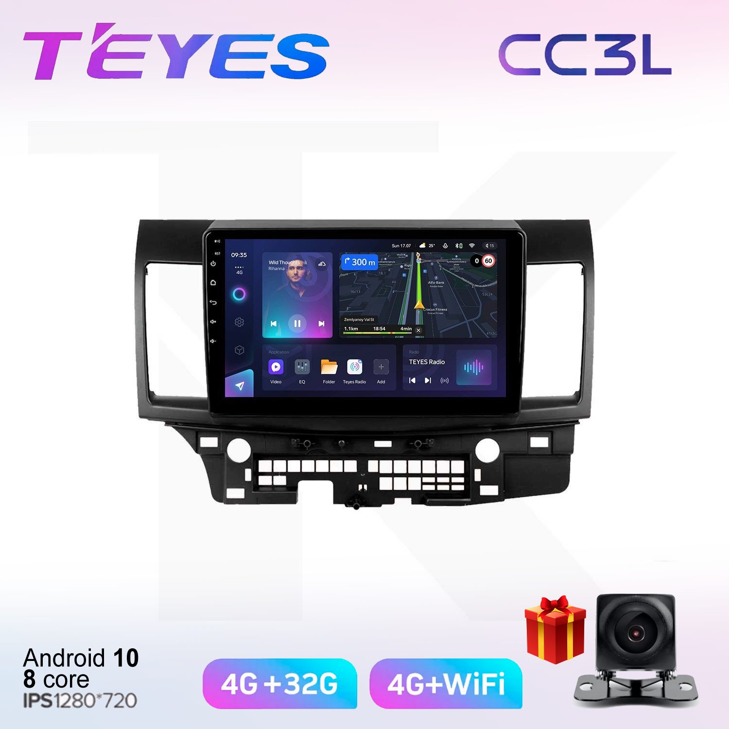 

Автомобильная магнитола Teyes cc3L702061 штатная в штатное место, CC3L