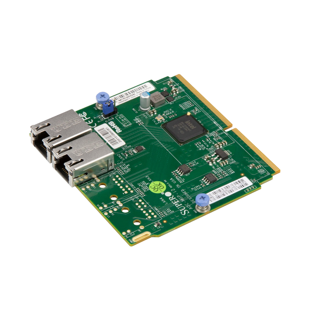 Сетевой адаптер SuperMicro AOC-MGP-I2M-O Super I/O Module (SIOM) Form Factor, 2x1GbE