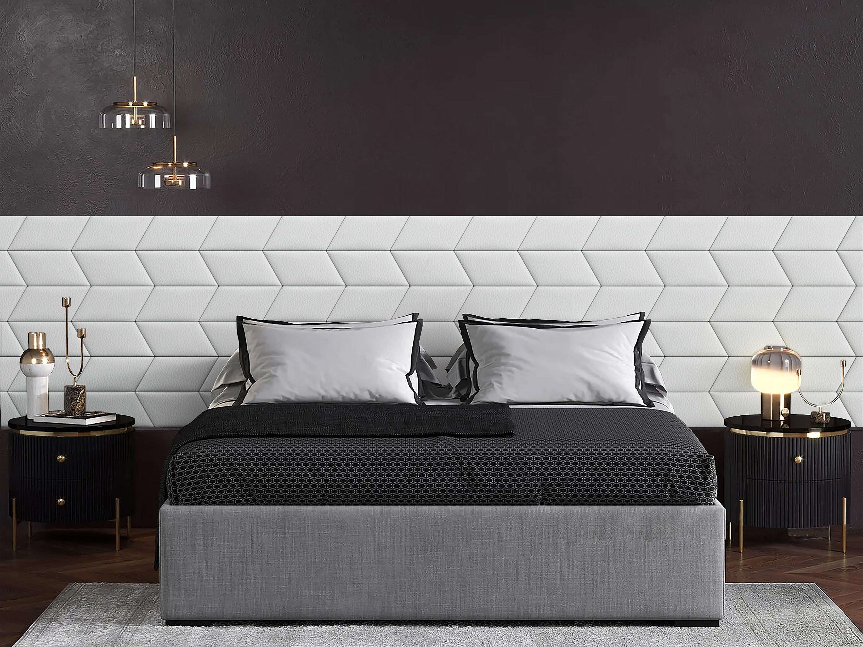 

Панель кровати Eco Leather White 30х45PL см 2 шт., Белый