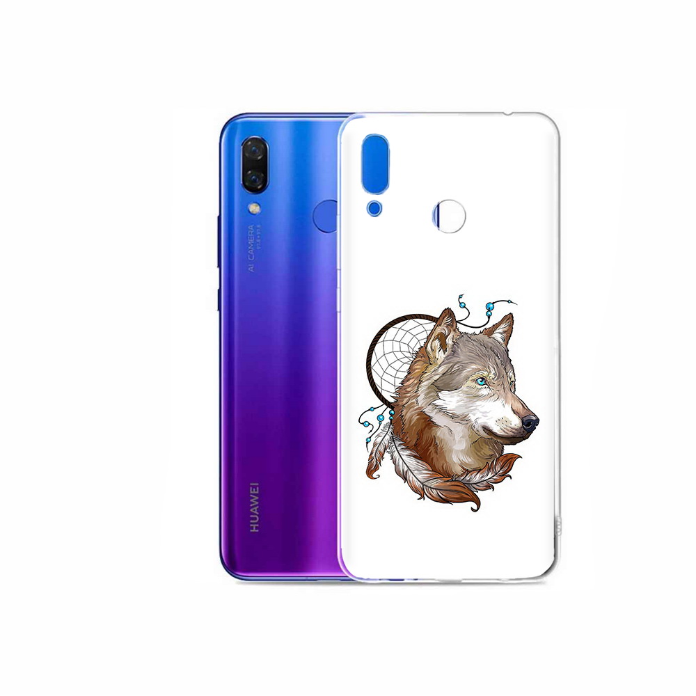 

Чехол MyPads Tocco для Honor Play волк и ловец снов, Прозрачный, Tocco