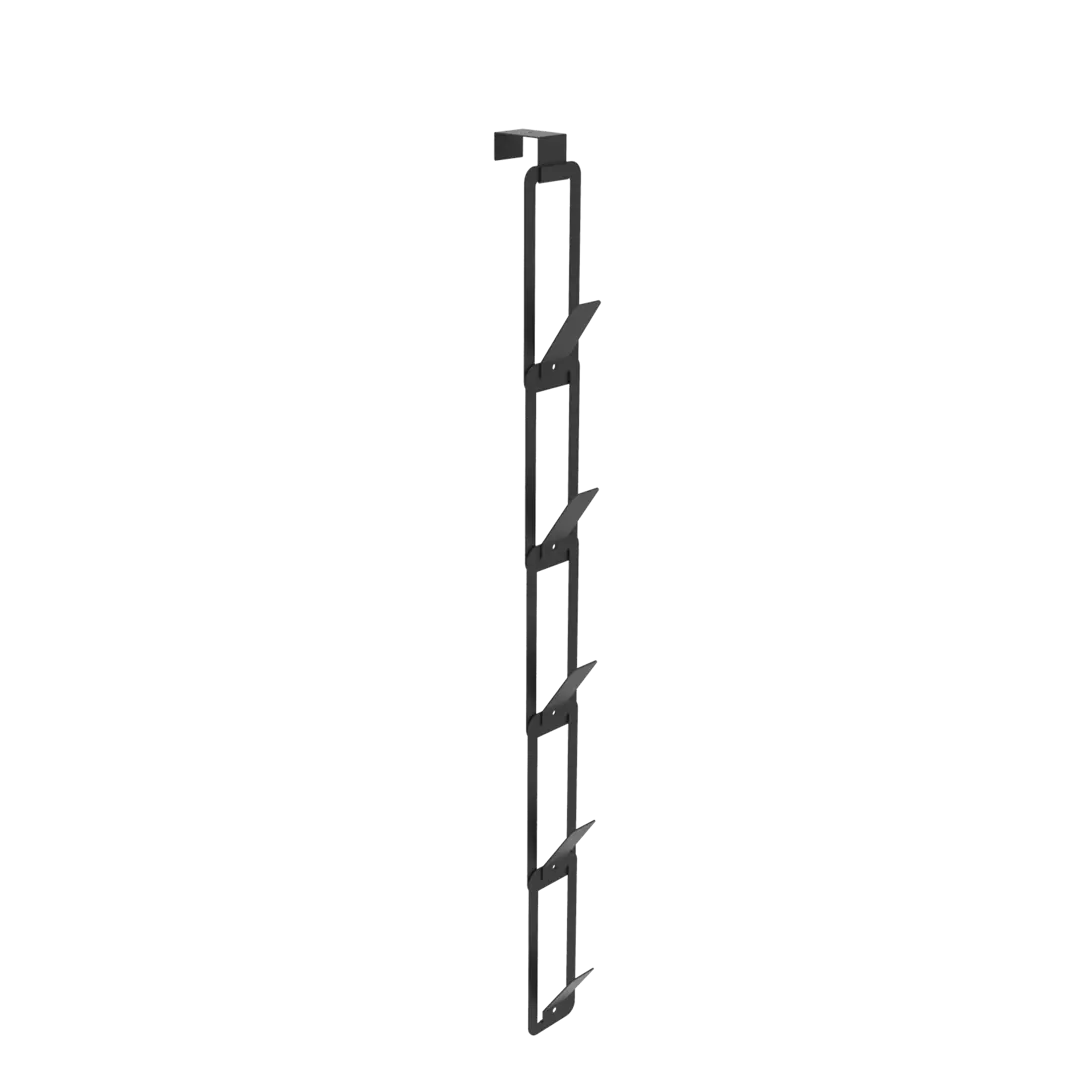 

Вешалка для аксессуаров Spaceo 22x7x16 см металл цвет чёрный 5 шт, Черный