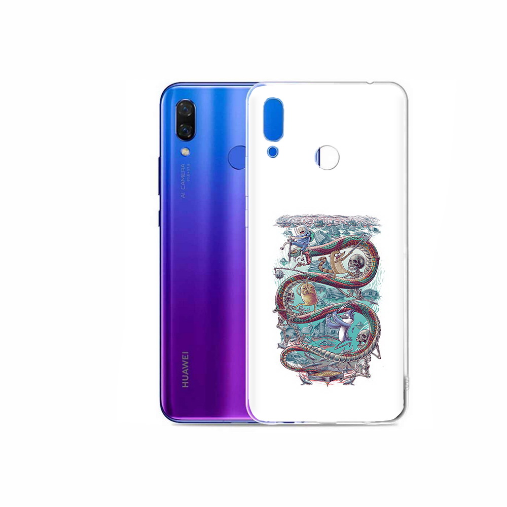 

Чехол MyPads Tocco для Honor Play время приключений страшилка, Прозрачный, Tocco