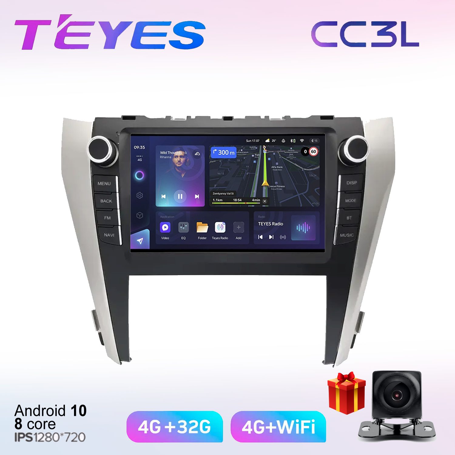 

Автомобильная магнитола Teyes cc3L70301111 штатная в штатное место, CC3L