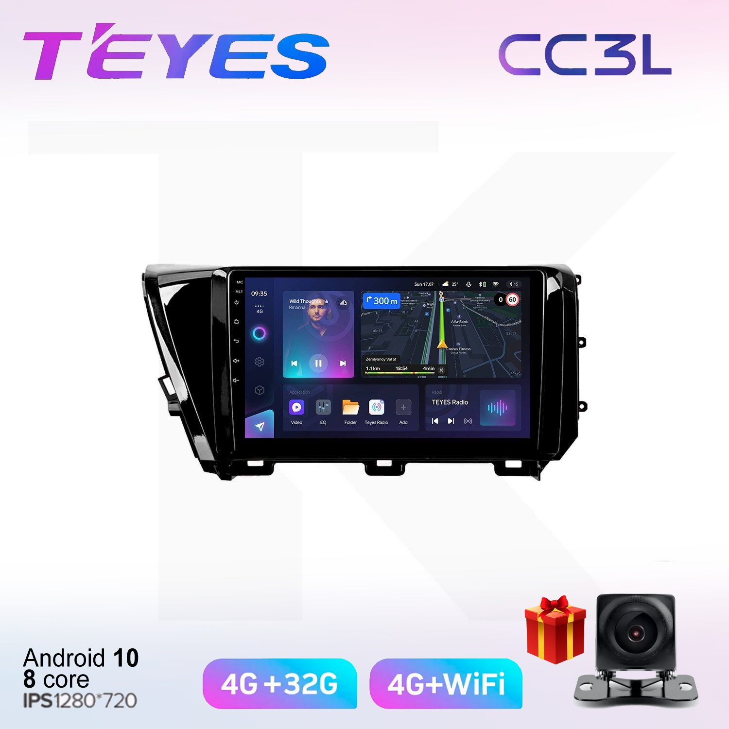 

Автомобильная магнитола Teyes cc3L7030210 штатная в штатное место, CC3L