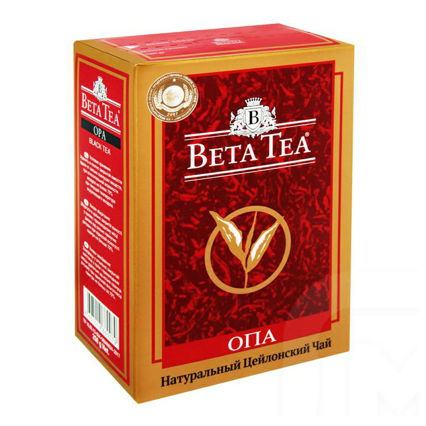 

Чай черный Beta Tea байховый крупнолистовой 250 г