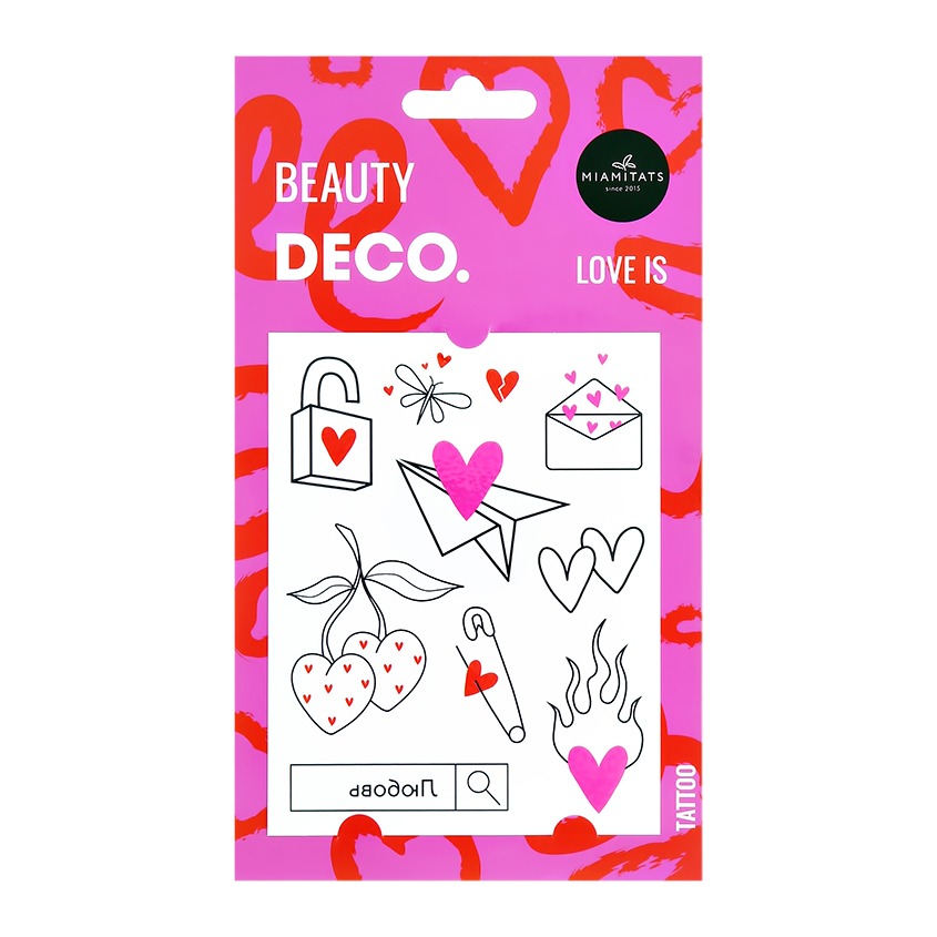 

Татуировки для тела Deco Love, Черный
