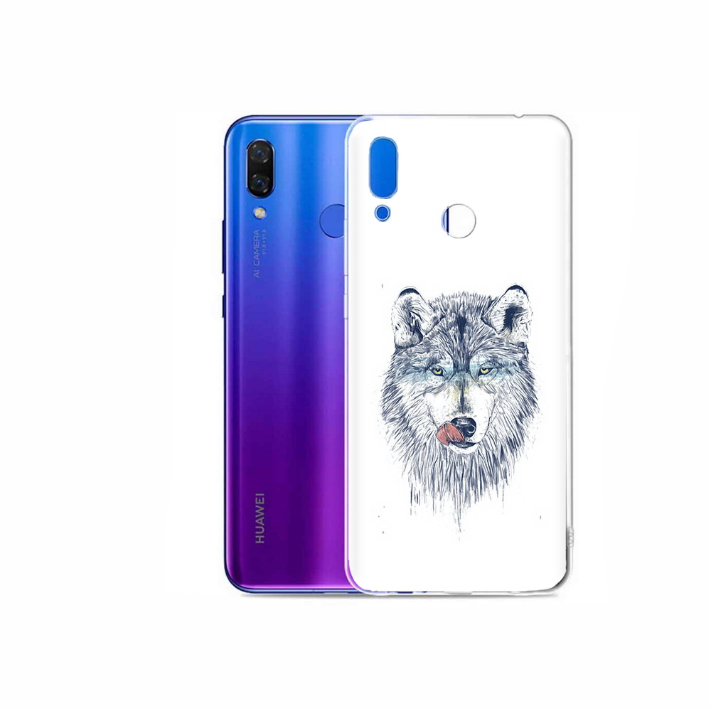 

Чехол MyPads Tocco для Honor Play голодгый волк, Прозрачный, Tocco