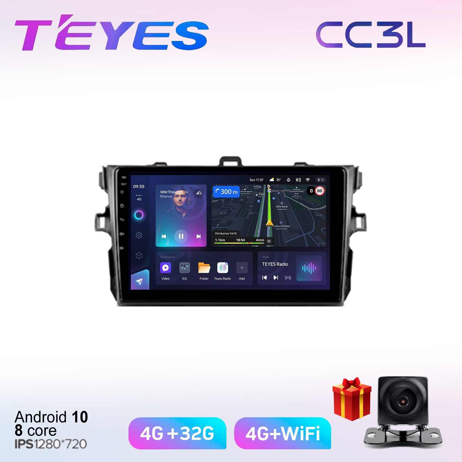 

Автомобильная магнитола Teyes cc3L7030311 штатная в штатное место, CC3L