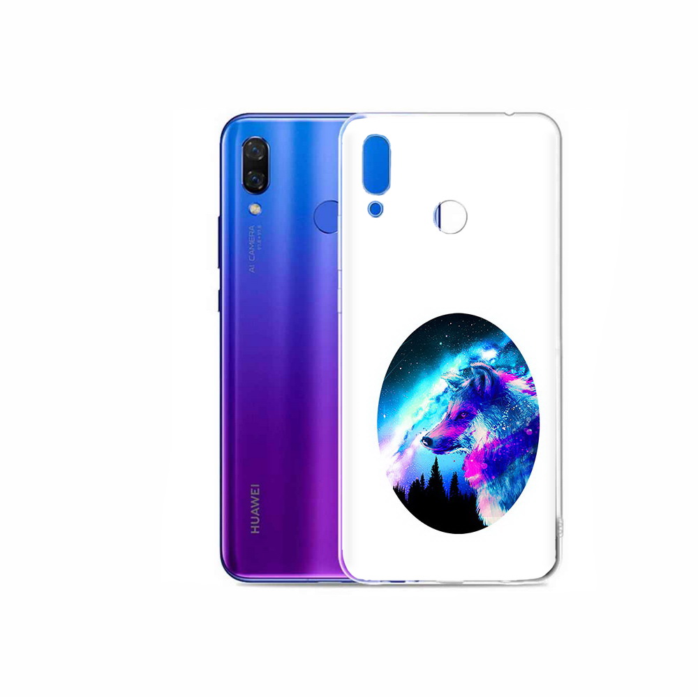 

Чехол MyPads Tocco для Honor Play голубой волк, Прозрачный, Tocco
