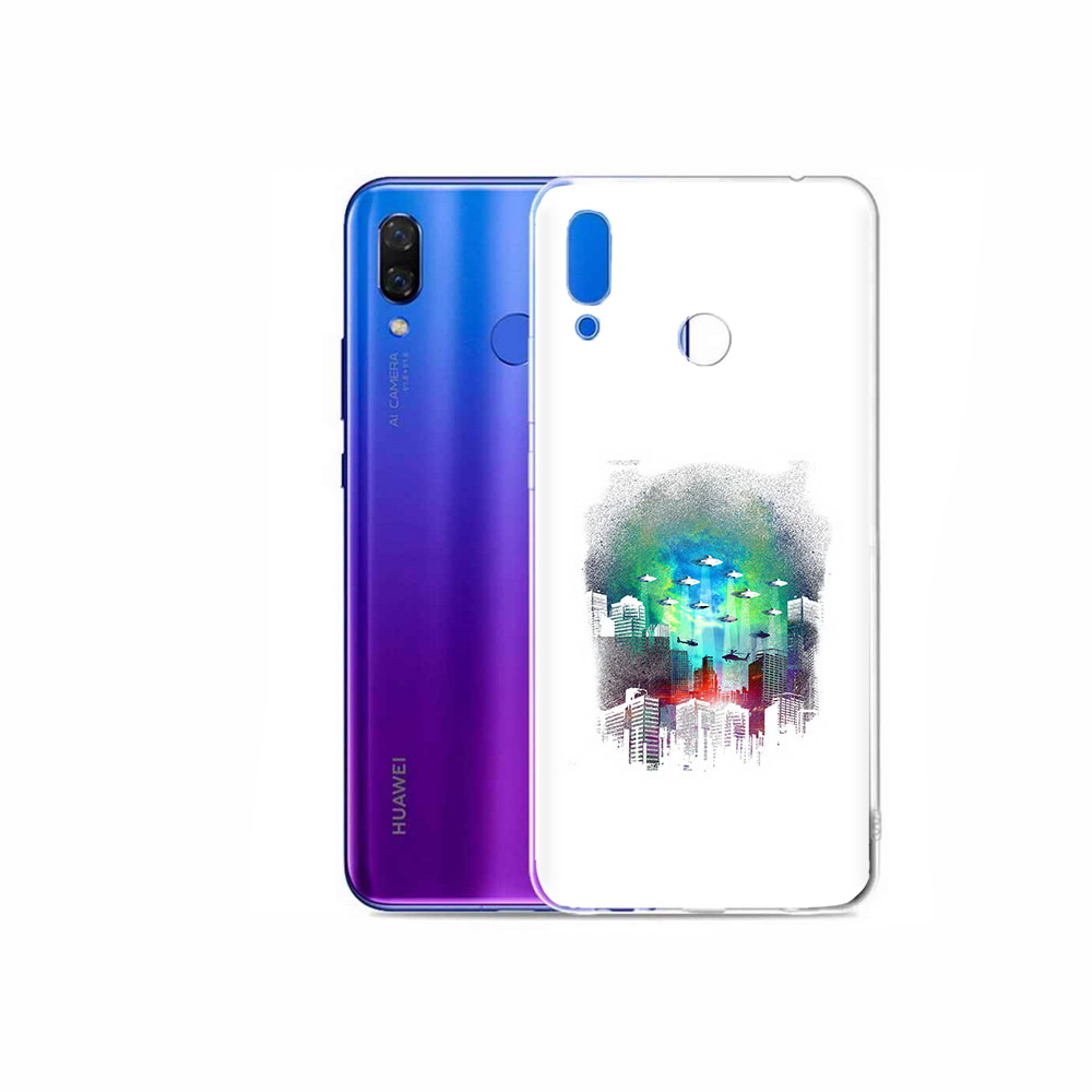 

Чехол MyPads Tocco для Honor Play город в свечении, Прозрачный, Tocco