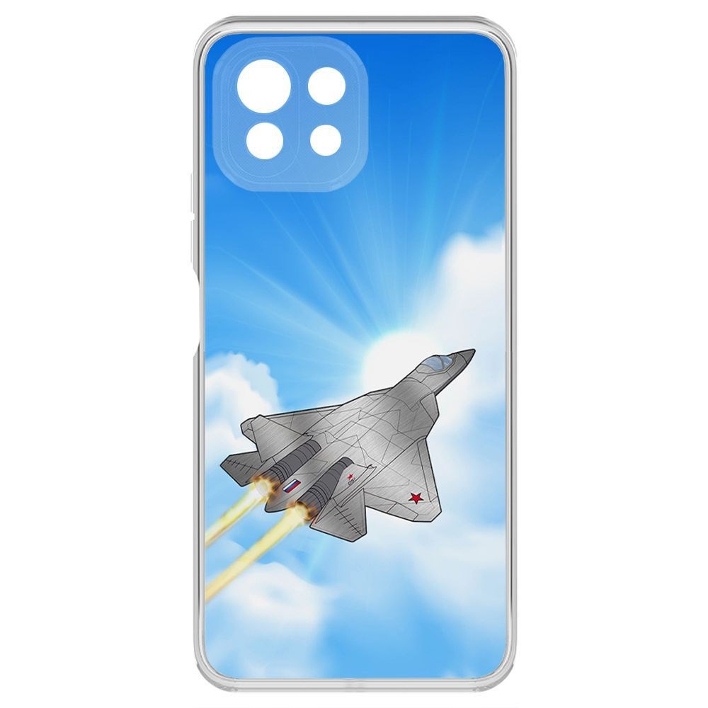 

Чехол-накладка Krutoff Clear Case СУ-57 для Xiaomi Mi 11 Lite