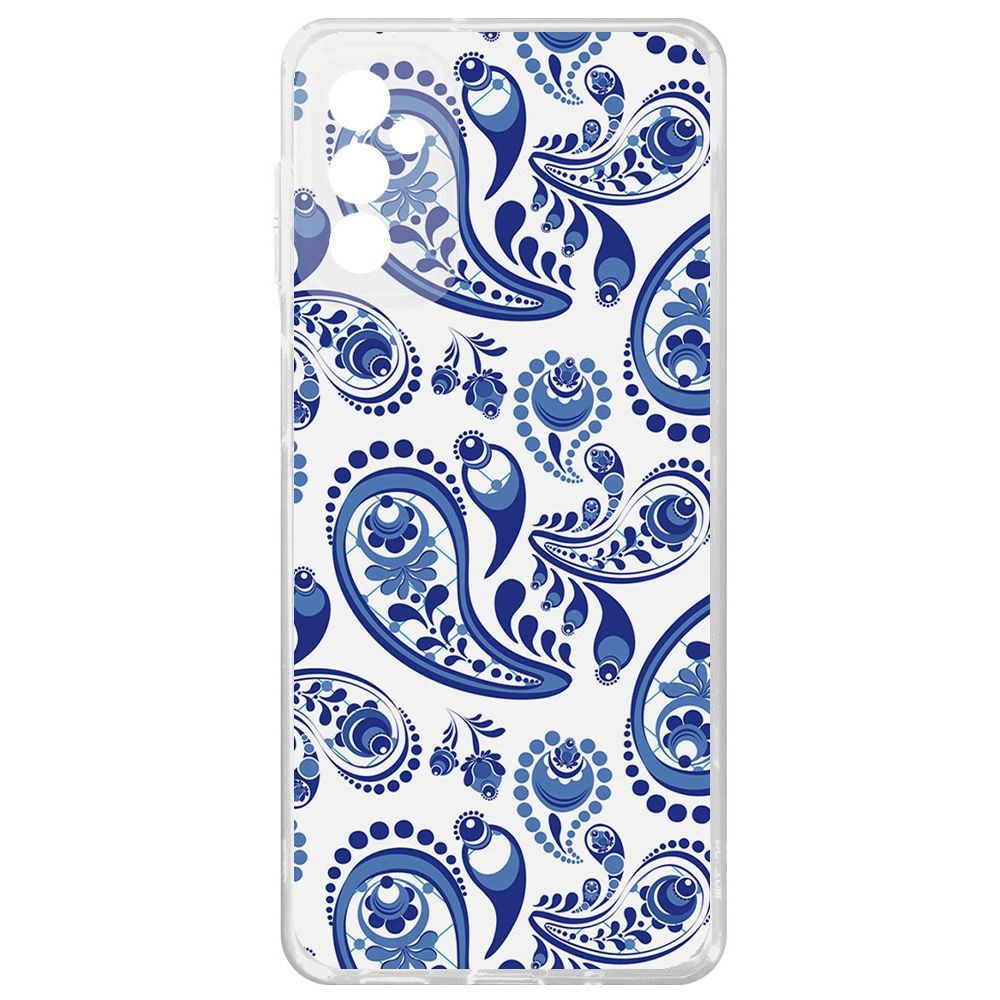 

Чехол-накладка Krutoff Clear Case Гжель для Samsung Galaxy M52 (M525)