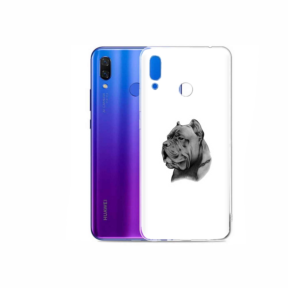 

Чехол MyPads Tocco для Honor Play грозный бульдог, Прозрачный, Tocco